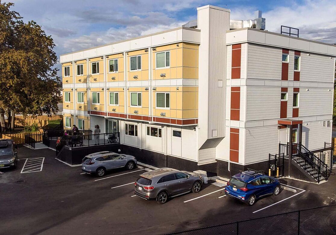 Aster Place - Temporary Supportive Housing exterior, built by ROC Modular Inc.