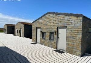 completed modular structures at Hage's Badehotel